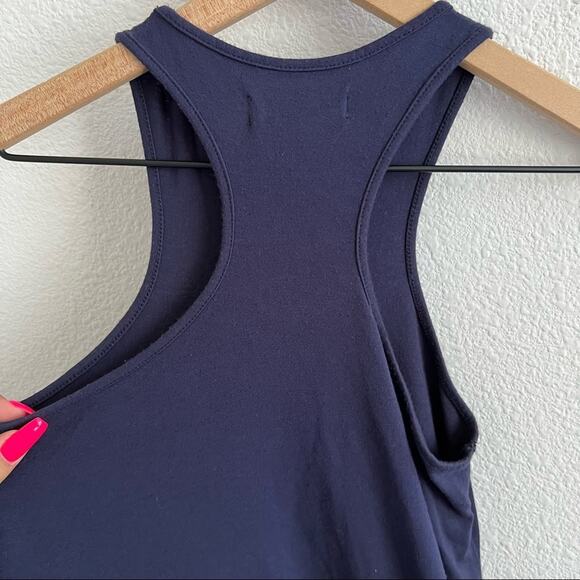 Fighting Eel Navy Blue Stretchy Tank Dress Small - Picture 4 of 9